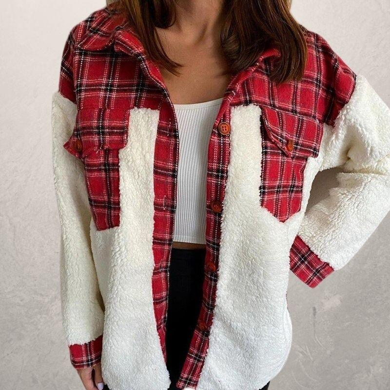 Warme Damenjacke Baumwolle Kuschelig Winter