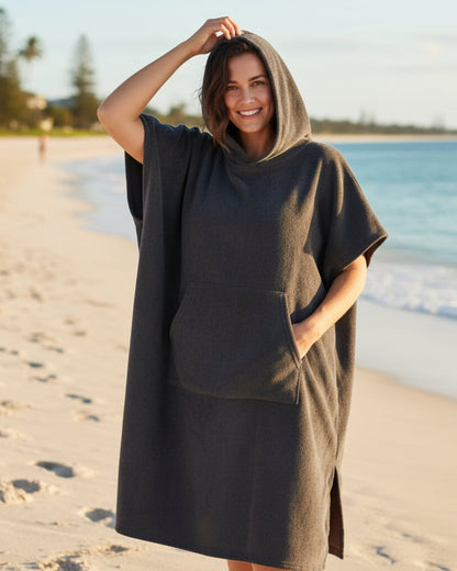 Damen Strandkleid Sommer Poncho Leicht