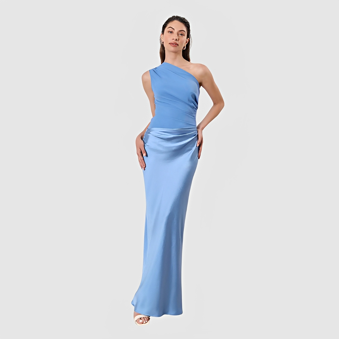 Elegantes Damenkleid Asymmetrisch Modern
