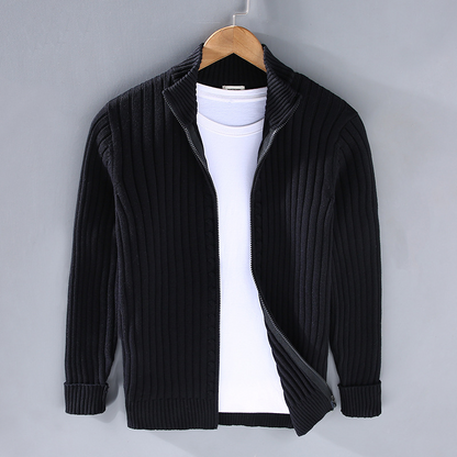 Herren Strickjacke Baumwolle Bequem Premium Qualität - BerlinGlamour