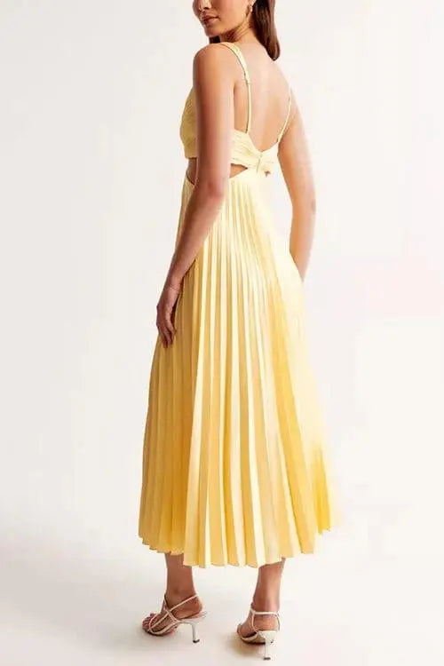 Elegantes Plissee-Kleid Damen Besondere Anlässe - BerlinGlamour