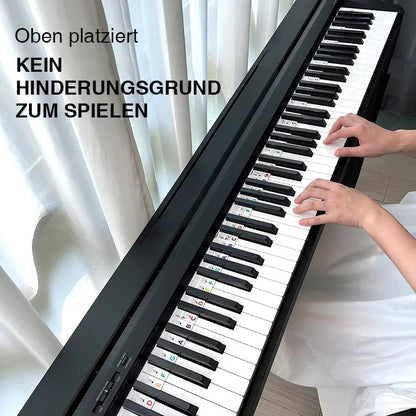 Klavier Etiketten Silikon Abnehmbar 88 Tasten