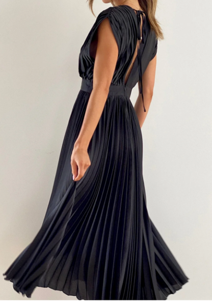 Elegantes Maxikleid Leichter Stoff Damen Kleid Sommer