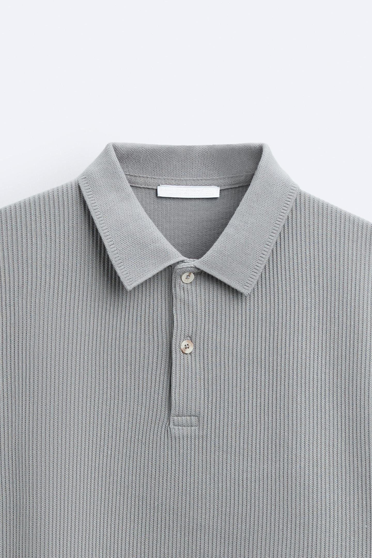 Kurzärmliges Poloshirt Weiß Bequem Minimalistisch