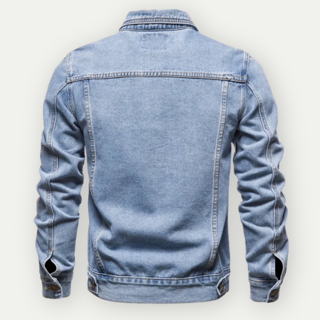 Herren Denim Jacke Klassisch Trucker Style - BerlinGlamour