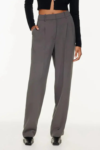 Weite Damen Hose High Waist Elegant Bequem