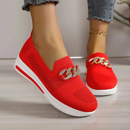 Damenschuhe Sneaker Atmungsaktiv Sportlich