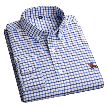 Herren Freizeithemd Knitterfrei Modern Leicht