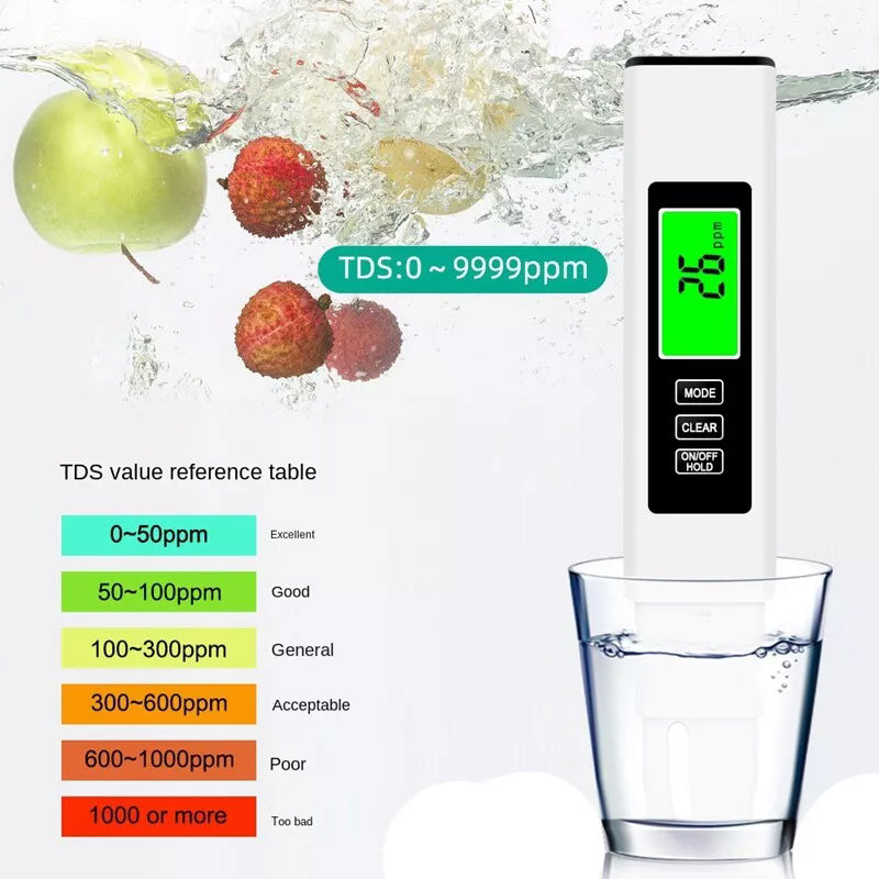 Wasser Tester 4 in 1 Digital TDS Messgerät Präzise