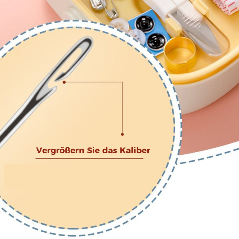 Nähkästchen Komplett Set mit Knöpfen und Fingerhut