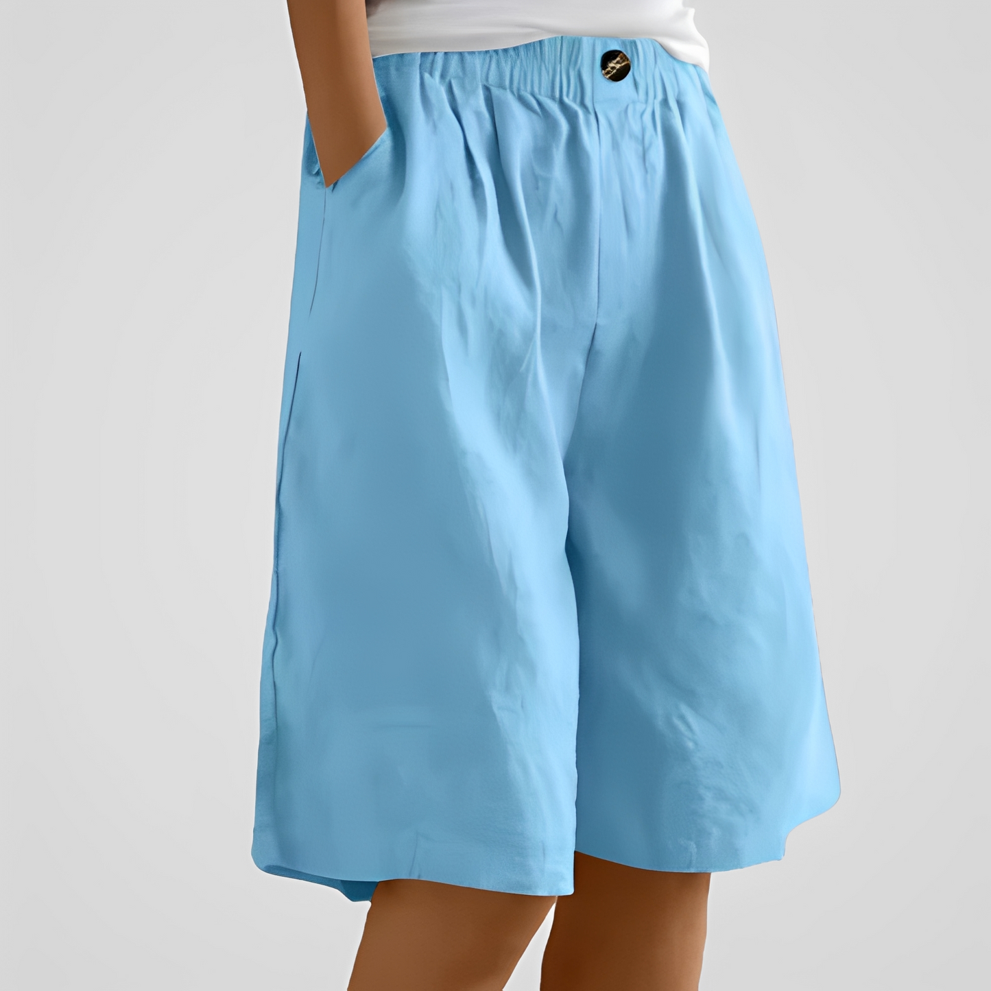 Damen Sommerhose Weit Bequem Trendy