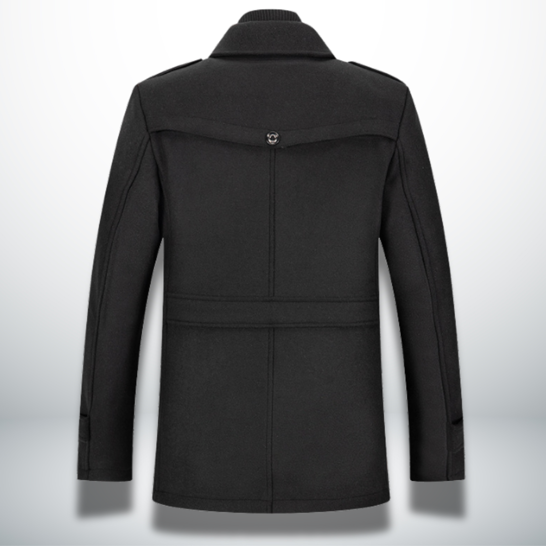 Herren Mantel Smart Casual Knopfverschluss Modern