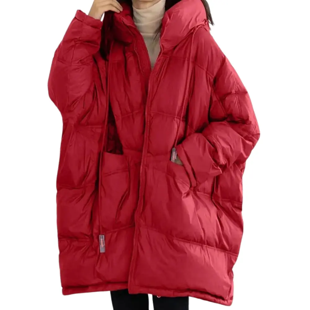 Damen Jacke Gepolstert Lockere Winterjacke Modern