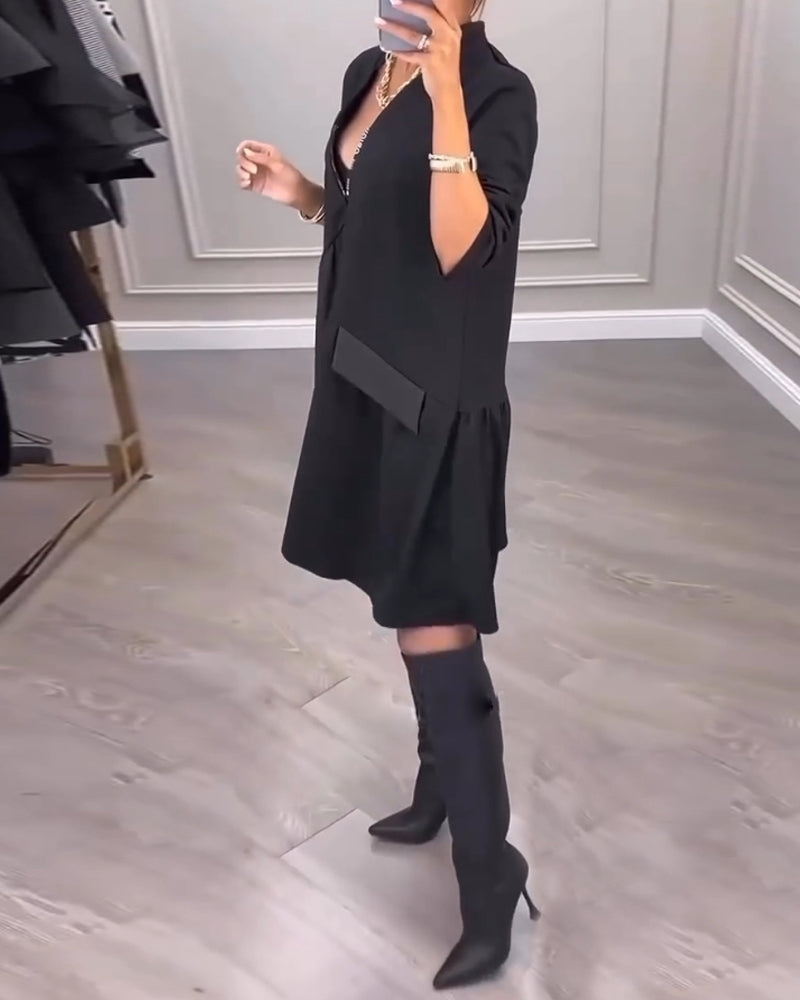 Damen Pullover V-Ausschnitt Glamour Style