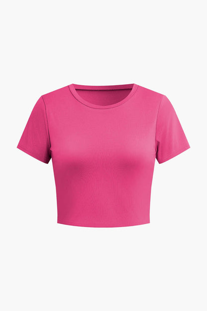 Elegantes Frauen Zweiteiler Set Crop Top Palazzo Hose