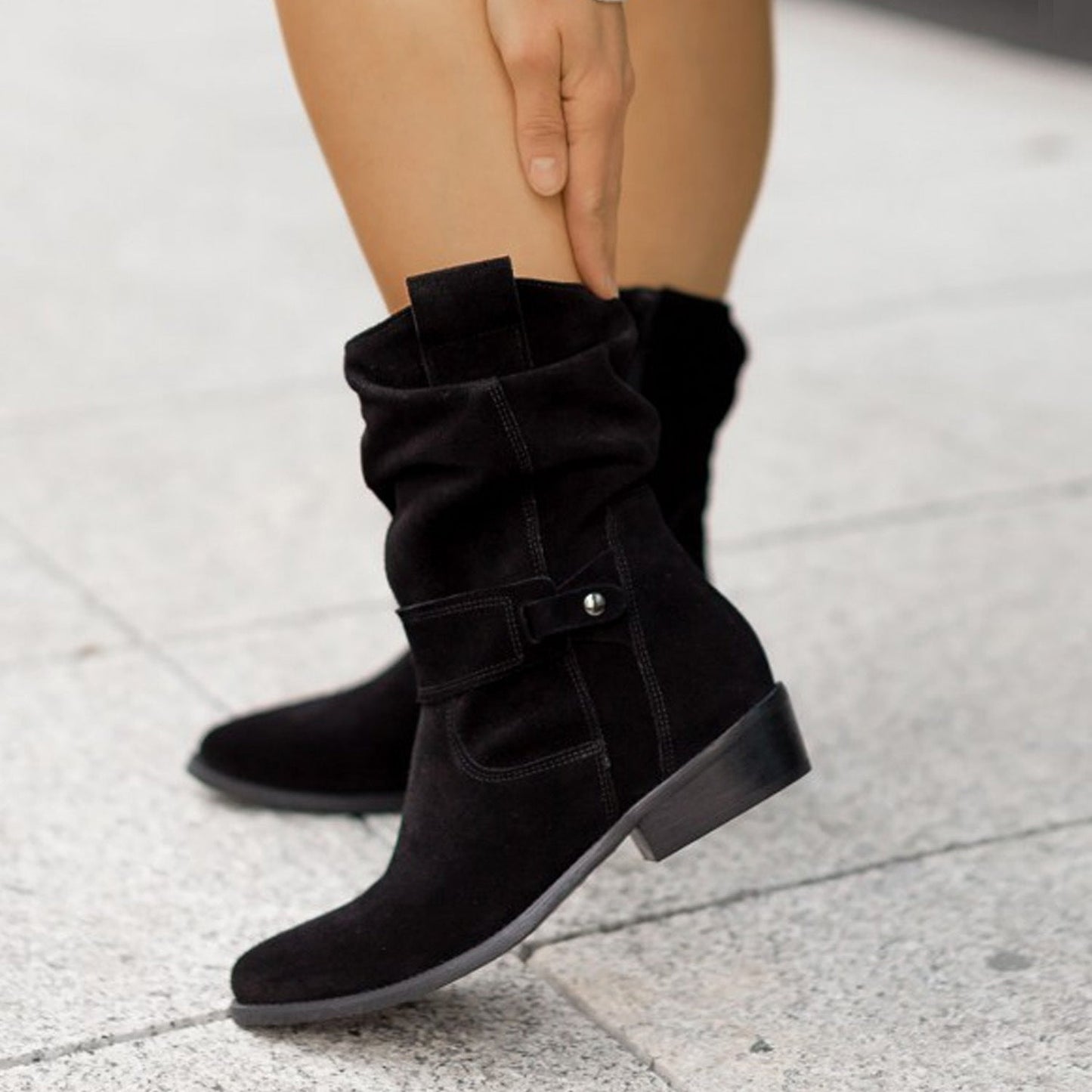 Damen Stiefeletten Bequem Schnürsenkel Braun