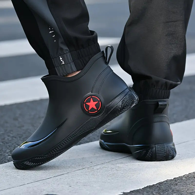 Gummistiefel Kurz Wasserdicht Mode Stiefel Damen