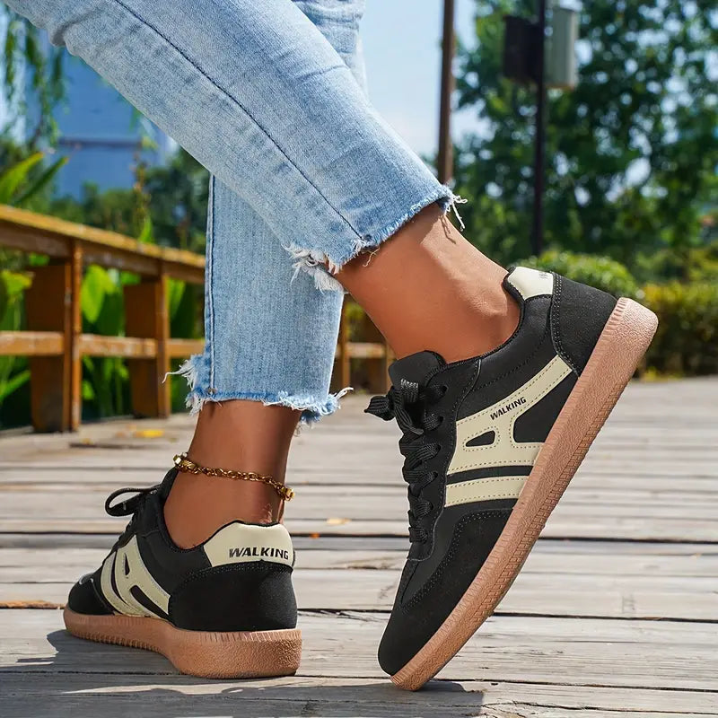 Damensneaker Bequem Schnürsenkel Weite Passform