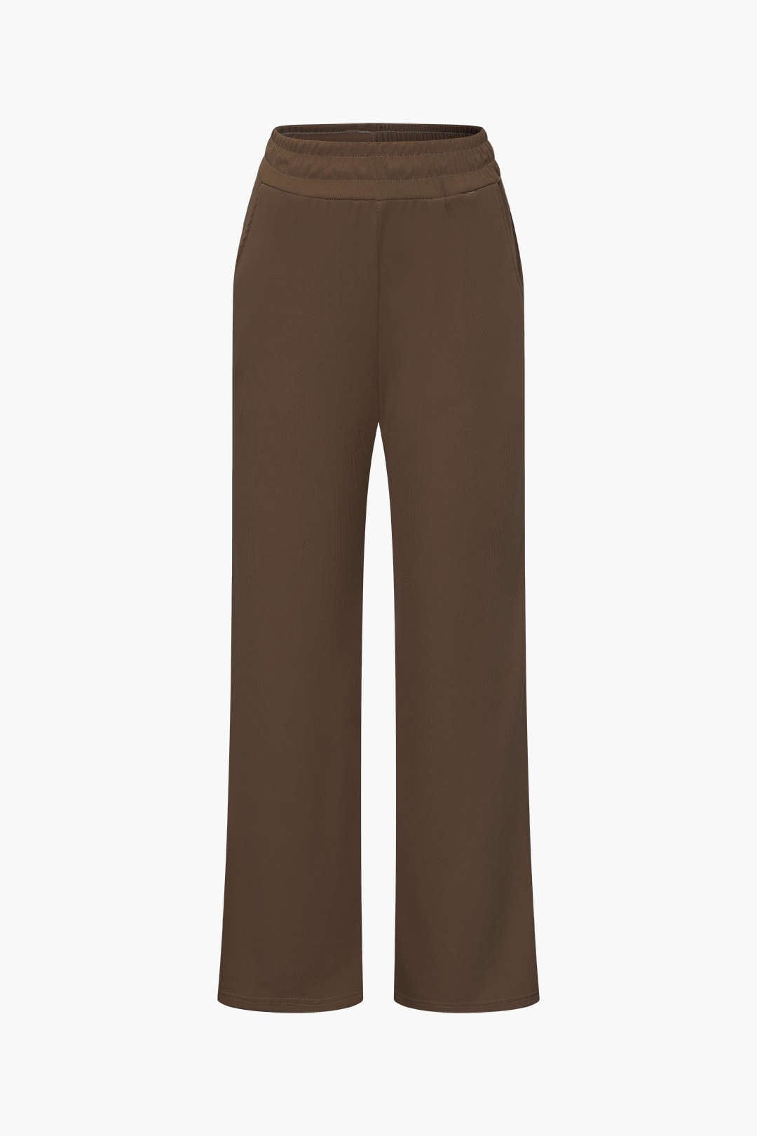 Elegantes Damen Zweiteiler Set Asymmetrisch mit Weiten Hosen