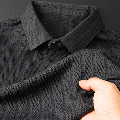 Seiden Poloshirt Herren Elegantes Premium-Qualität