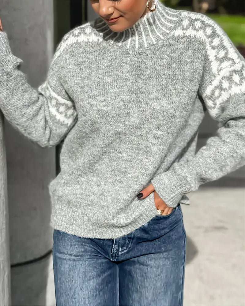 Damen Pullover Warm Winterlich Kaschmir