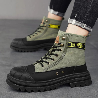 Herren Stiefel Lässig Sportlich mit Dicker Sohle