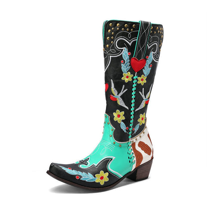 Damen Westernstiefel Stilvoll Einzigartig Heidi Style