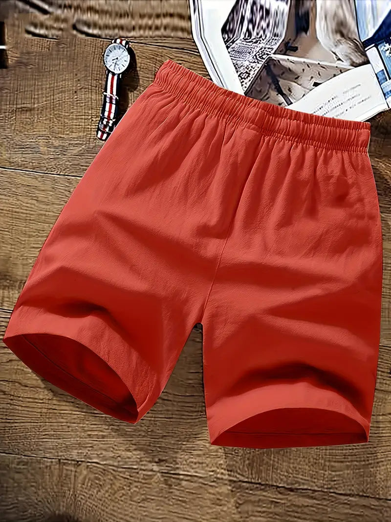 Herren Shorts Sommer Bequem Kordelzug Weich