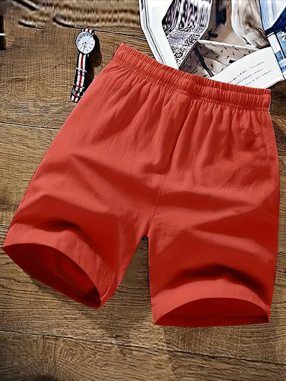 Herren Shorts Sommer Bequem Kordelzug Weich