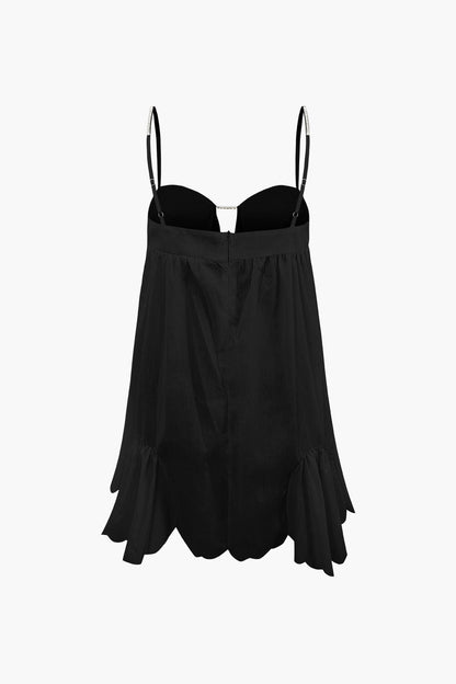 Kleid Mit Trägern Glitzernd Feminin Partykleid