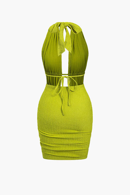 Sommer Minikleid Rückenfrei Sexy Partykleid Kurz