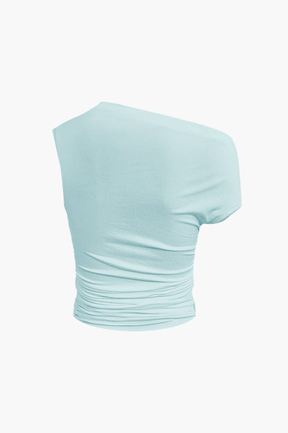 Elegantes One-Shoulder-Top mit Minirock Damen