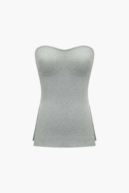 Elegantes Zweiteiler Set mit Bustier Top und Shorts Damen