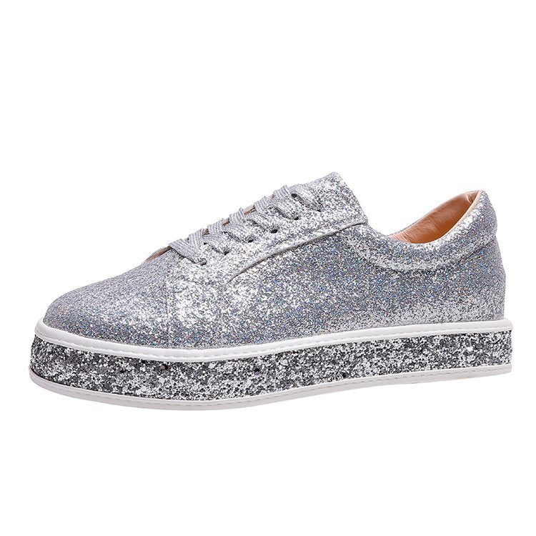 Damen Plateau Sneaker High Heel Mode Schuhe