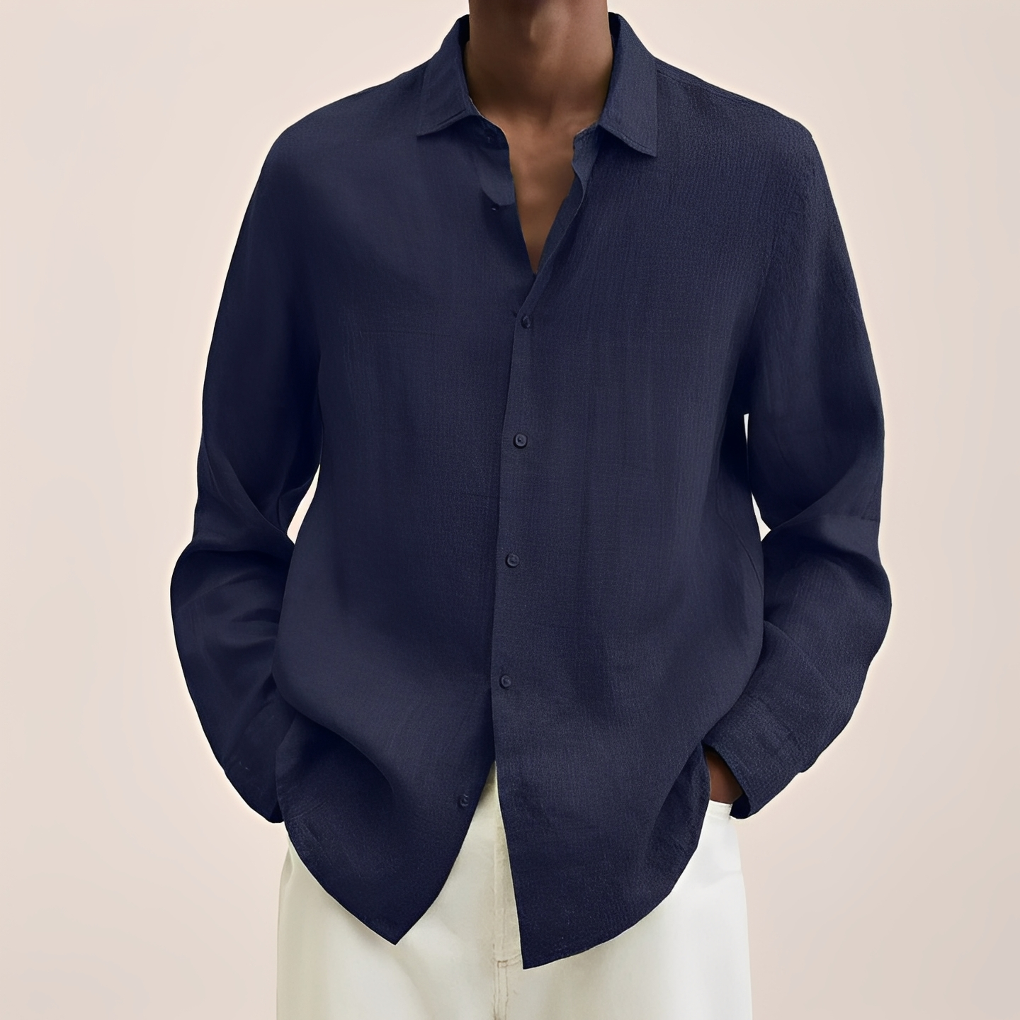 Herren Sommerhemd Elegant Slim Fit Kurzarm