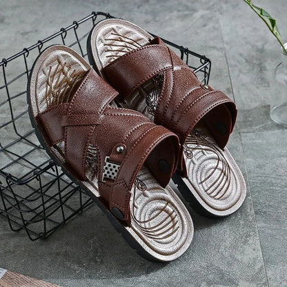 Herren Sandalen Bequem Schnalle Komfort Schuhe