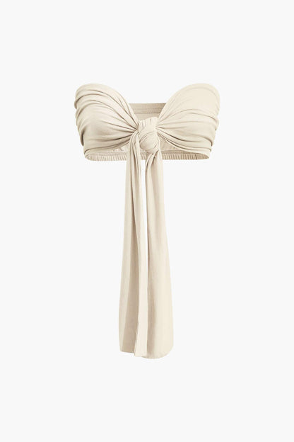 Elegantes Frauen Zweiteiler Set Schleifen Bikinihose