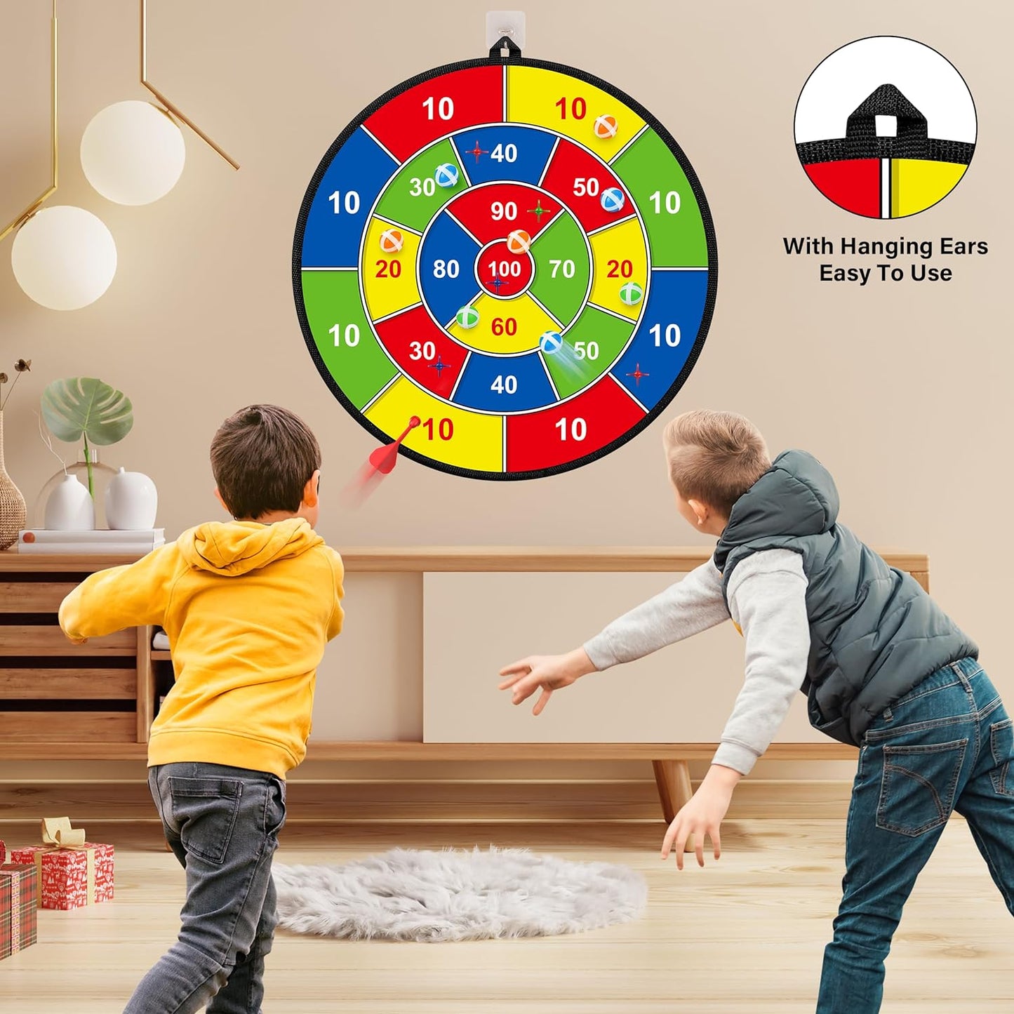 Dart Spiel Set für Kinder Velcro Bälle Sicher