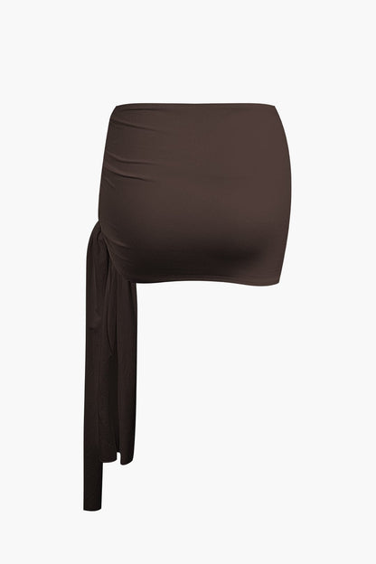 Elegantes One-Shoulder-Top mit Minirock Damen