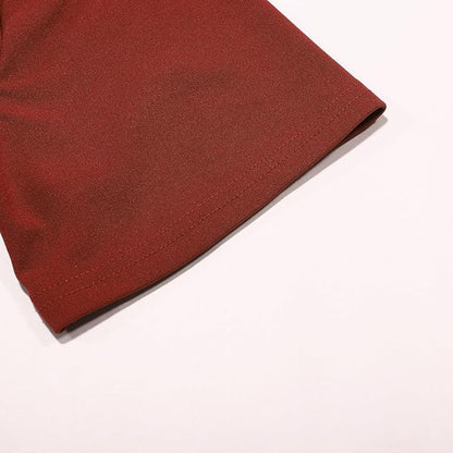 Moderne Frauen Midikleid Crossover Schnitt
