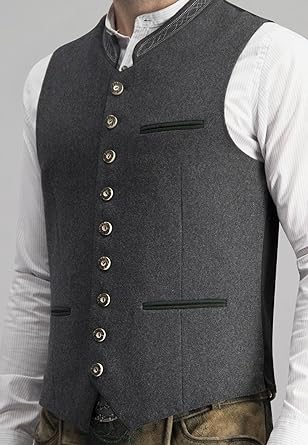 Herrenweste Grau Klassisch Traditionell Elegant