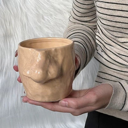 Einzigartiger Kaffeebecher Handbemalt Kunstkeramik