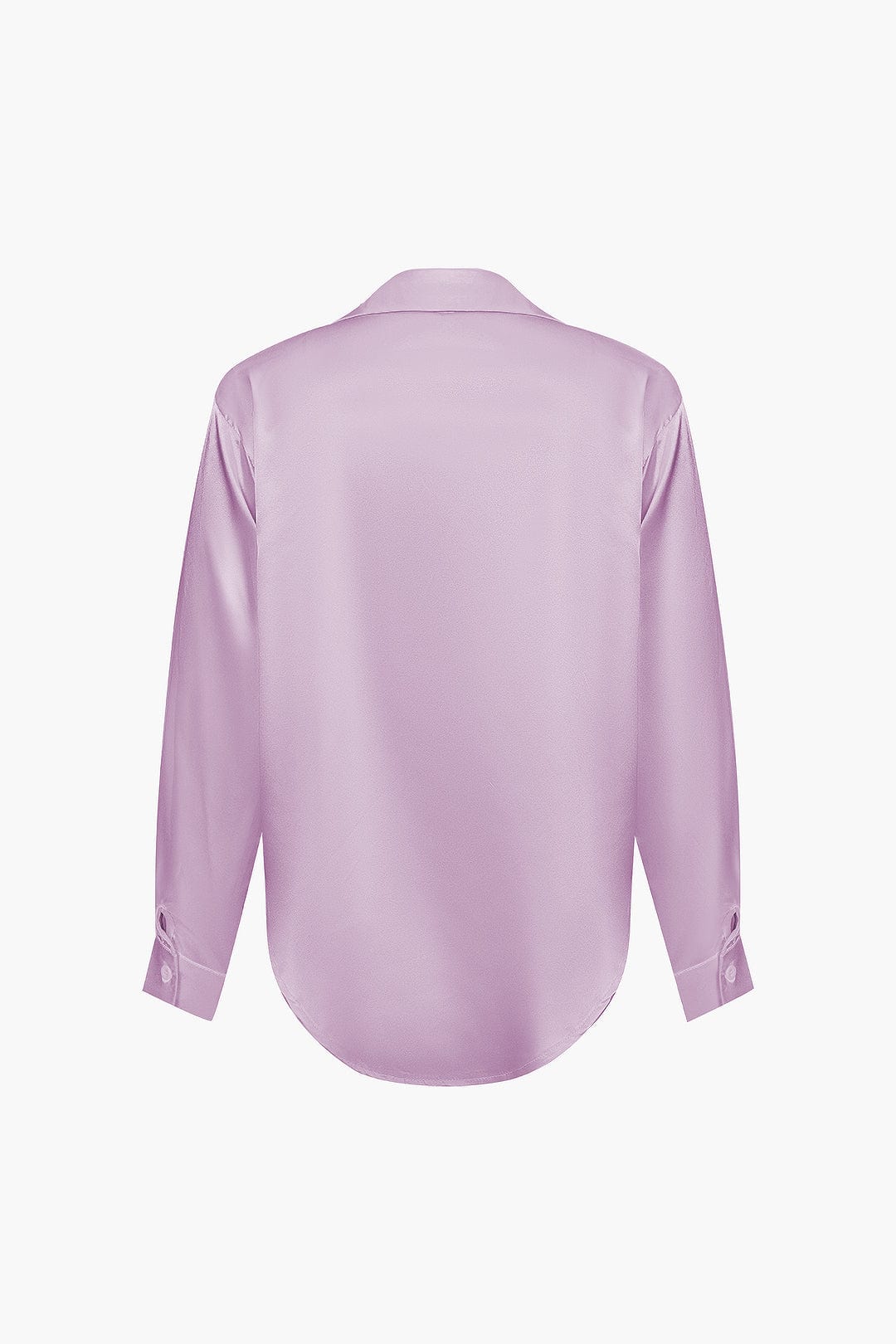 Elegante Bluse Langarm Seiden-Satin Damenbluse