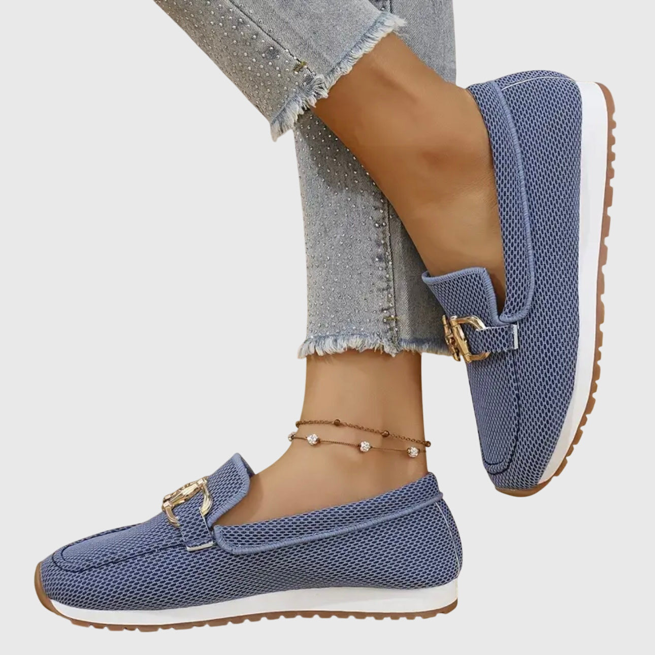 Damen Slip-On Loafer Schuhe Bequem Frühling