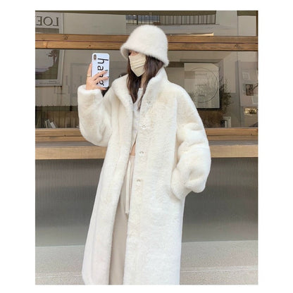 Kunstfelljacke Damen Glamour Winter