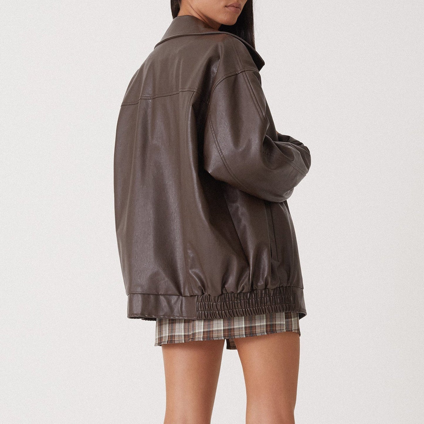 Damen Oversized Jacke Modern Großzugig