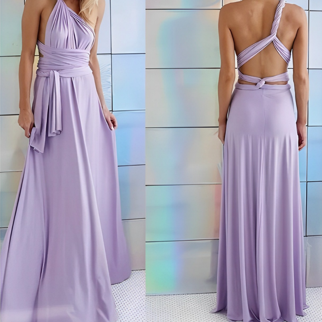 Elegantes Brautjungfernkleid Damen lang