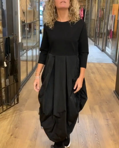 Kleid Patchwork Rock mit Kordelzug Damen