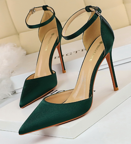 Dünne Damen Pumps Sandalen High Heel Schuhe