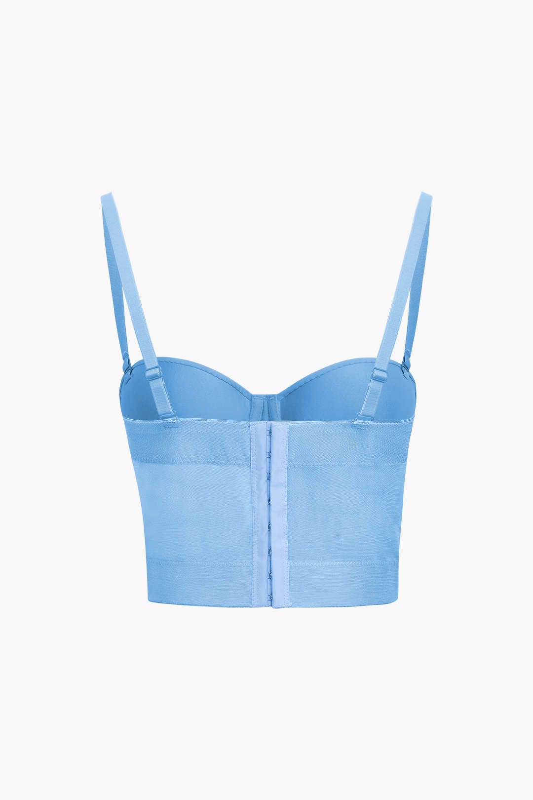 Bustier-Top Figurbetont Mit Bügel-Cups und Mesh-Struktur